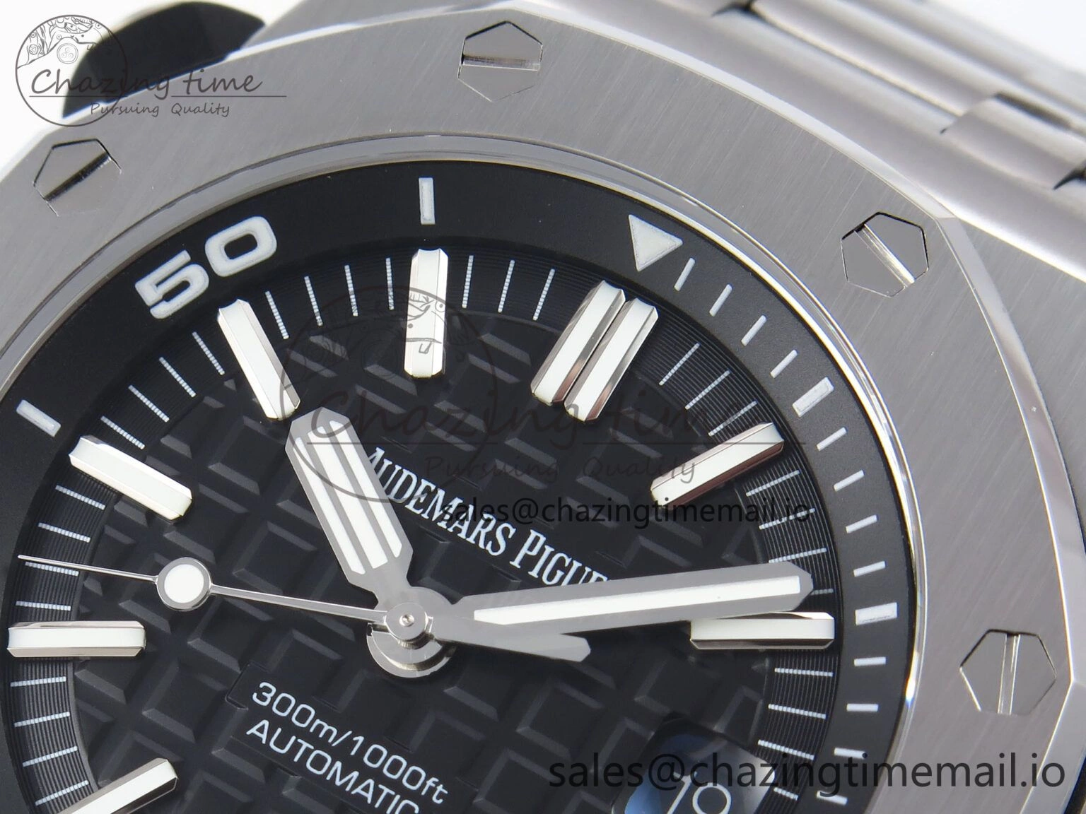 Royal Oak Offshore Diver 15710 APSF 1:1 Best Edition Black Dial on SS Bracelet SA3120 Super Clone