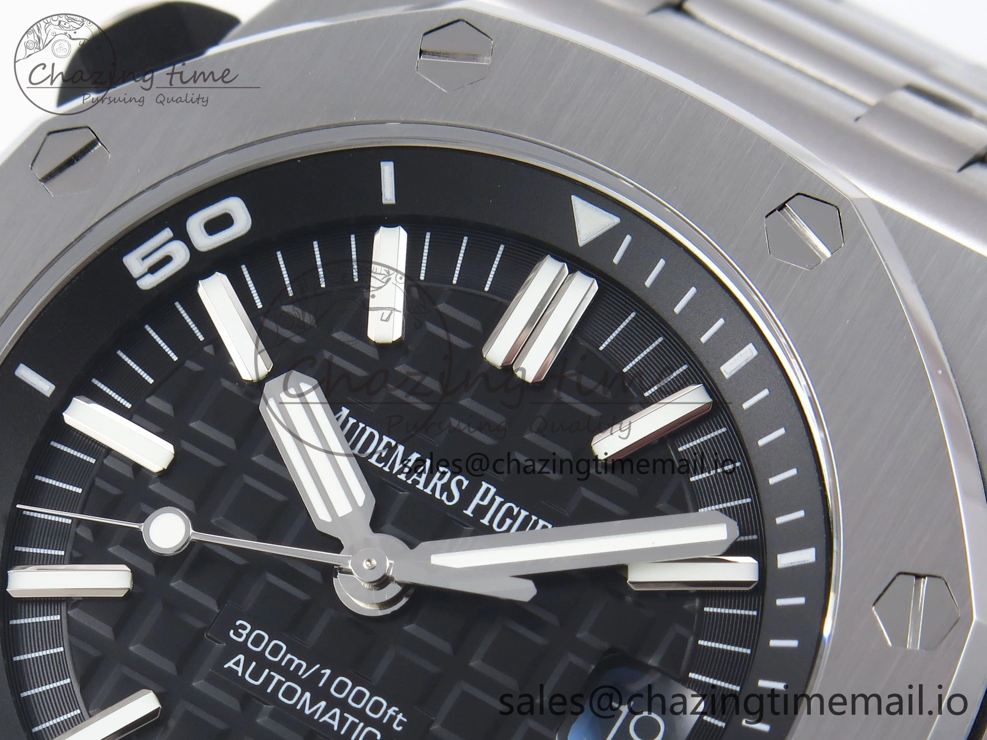 Royal Oak Offshore Diver 15710 APSF 1:1 Best Edition Black Dial on SS Bracelet SA3120 Super Clone