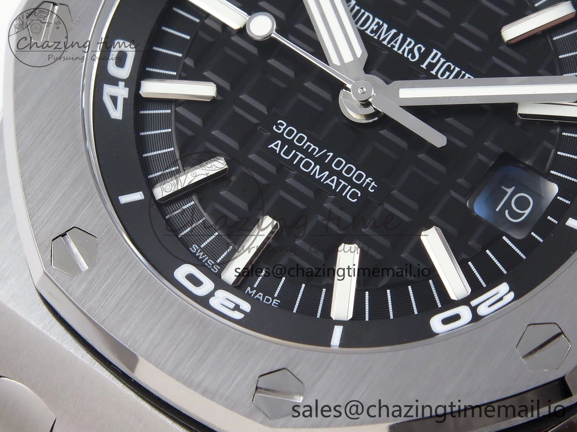 Royal Oak Offshore Diver 15710 APSF 1:1 Best Edition Black Dial on SS Bracelet SA3120 Super Clone