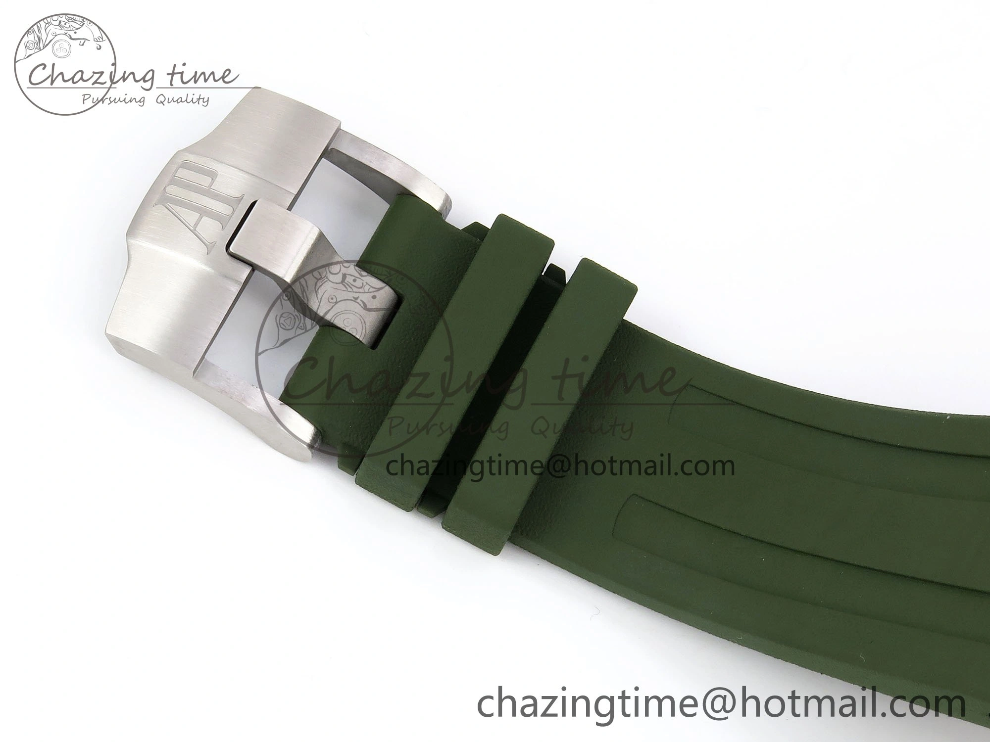 Royal Oak Offshore Diver 15710 IPF 1:1 Best Edition Green Dial on Green Rubber Strap SA3120 Super Clone