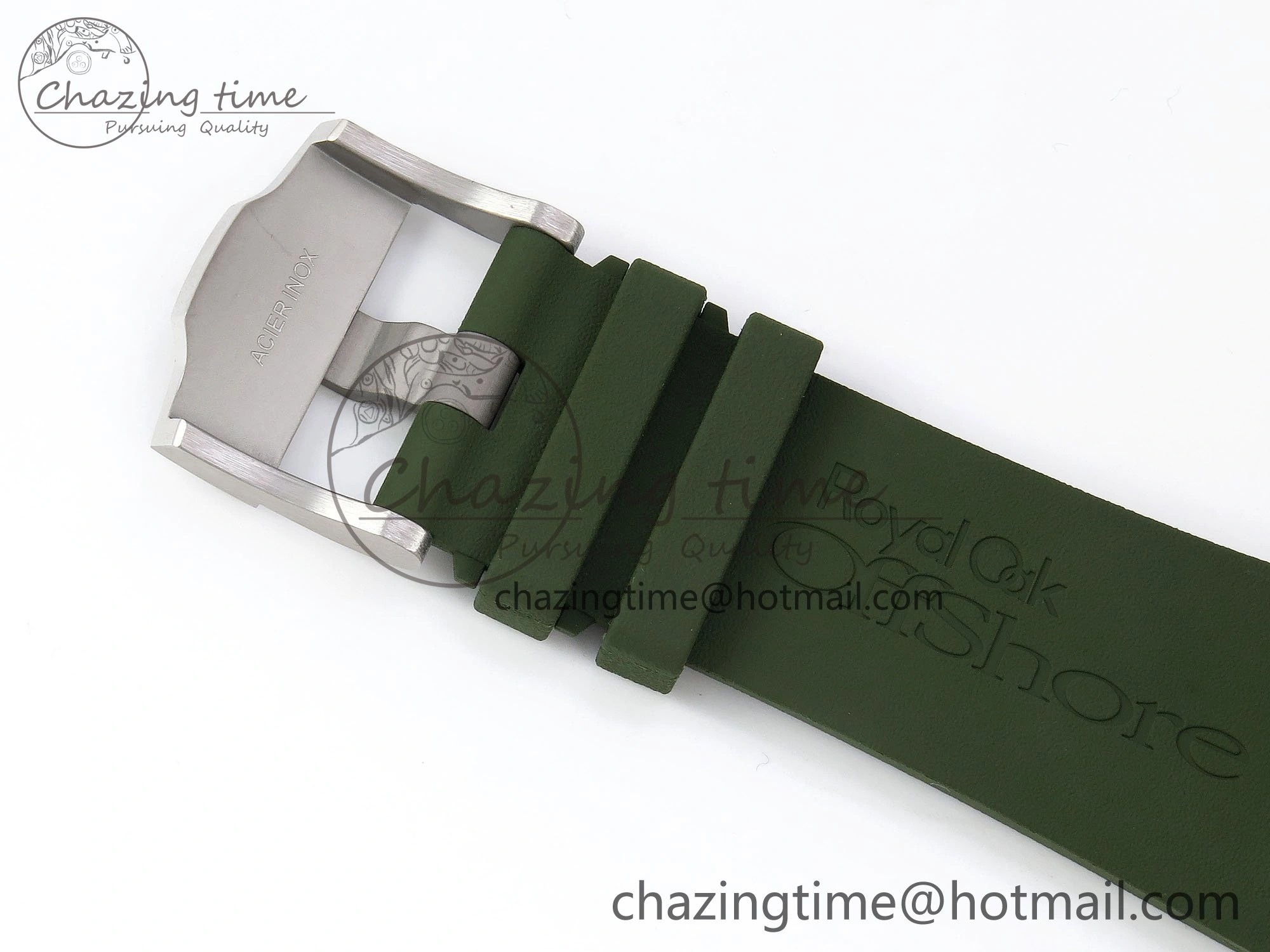Royal Oak Offshore Diver 15710 IPF 1:1 Best Edition Green Dial on Green Rubber Strap SA3120 Super Clone