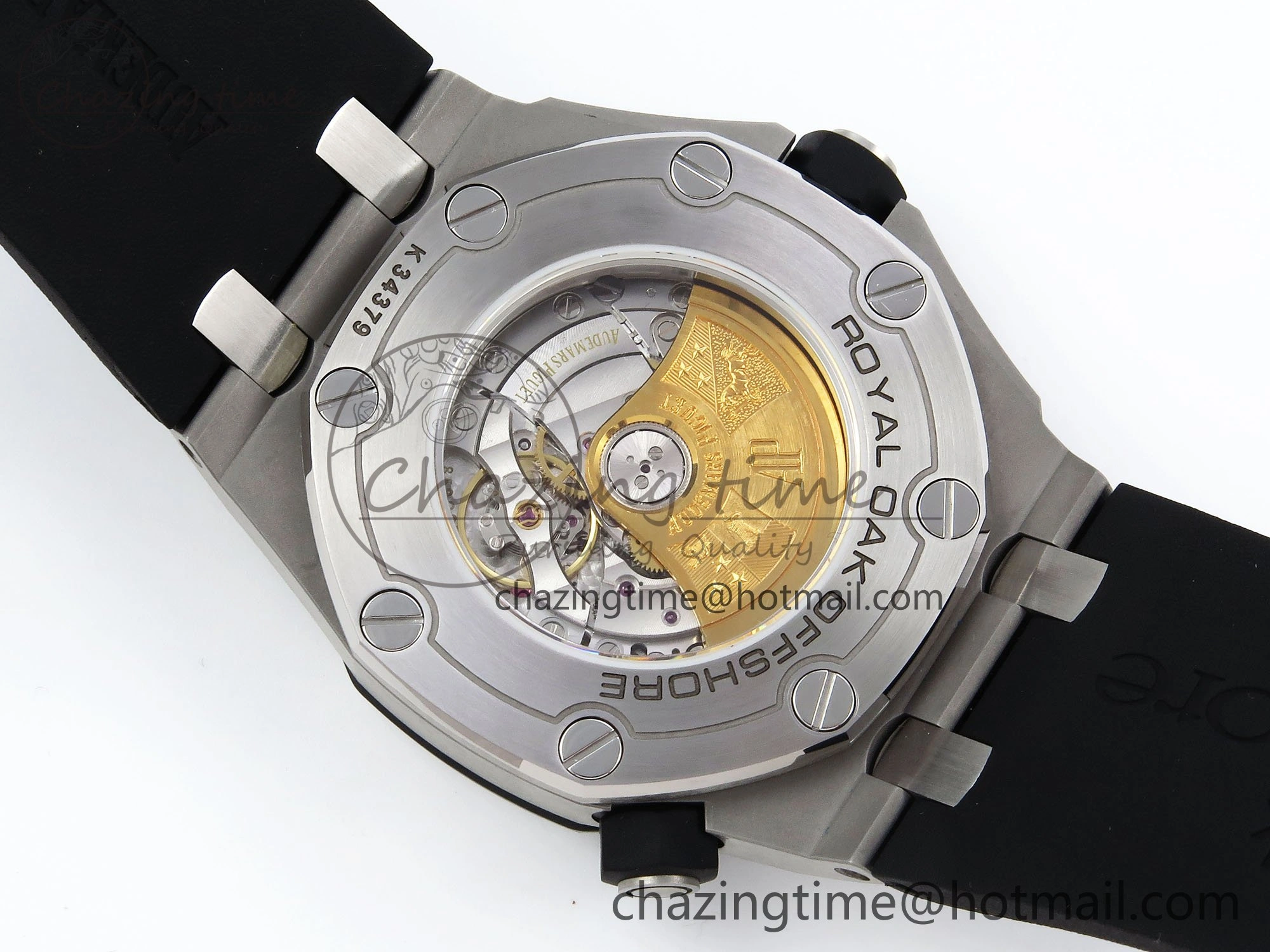 Royal Oak Offshore Diver 15710 IPF 1:1 Best Edition White Dial on Black Rubber Strap SA3120 Super Clone