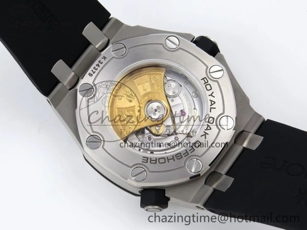 Royal Oak Offshore Diver 15710 IPF 1:1 Best Edition White Dial on Black Rubber Strap SA3120 Super Clone