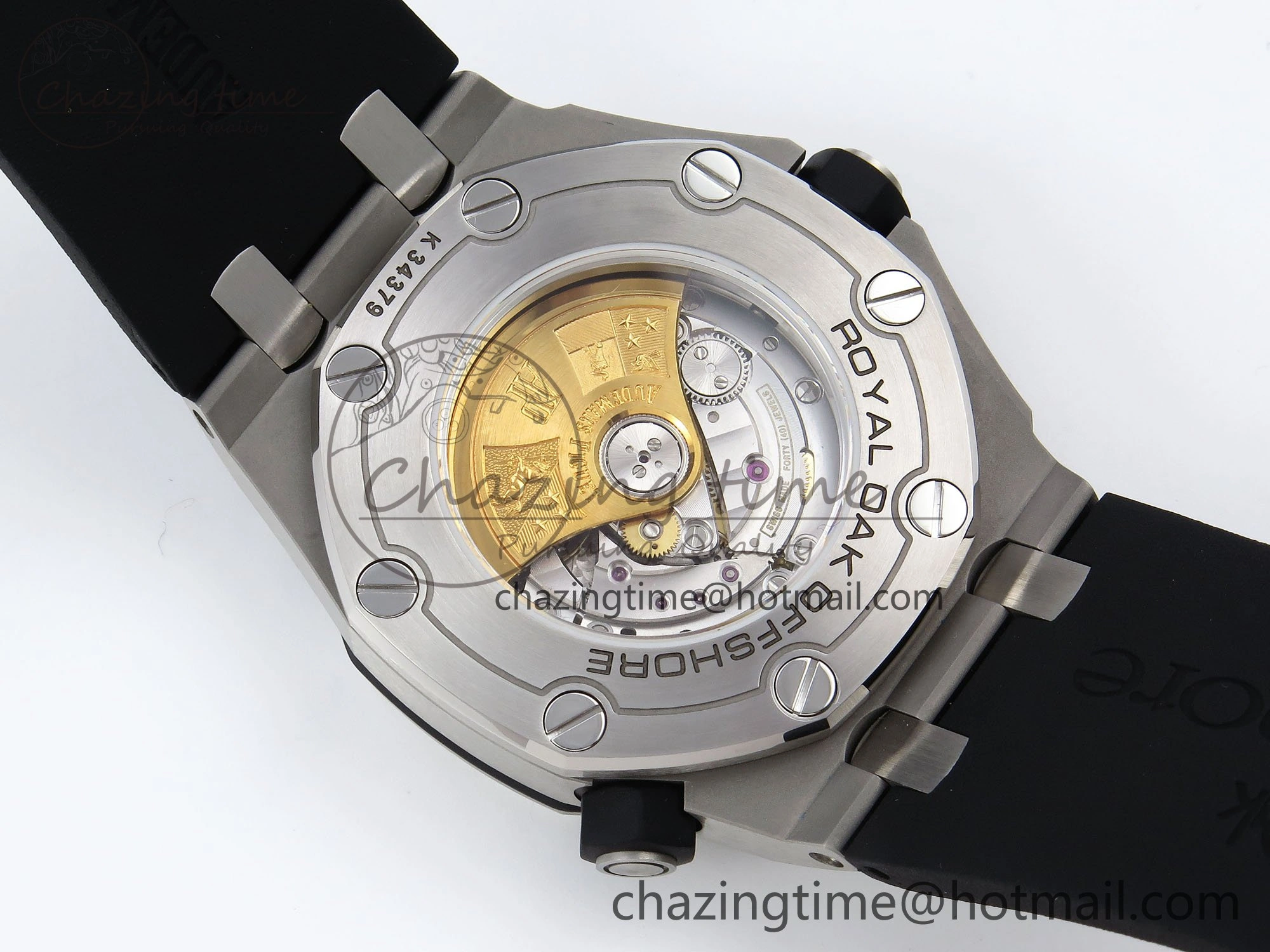 Royal Oak Offshore Diver 15710 IPF 1:1 Best Edition White Dial on Black Rubber Strap SA3120 Super Clone