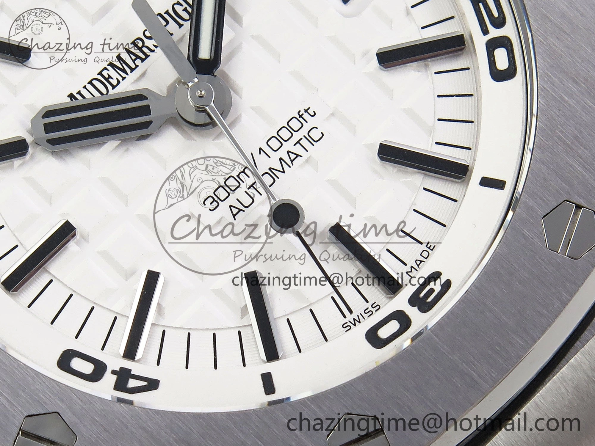 Royal Oak Offshore Diver 15710 IPF 1:1 Best Edition White Dial on Black Rubber Strap SA3120 Super Clone