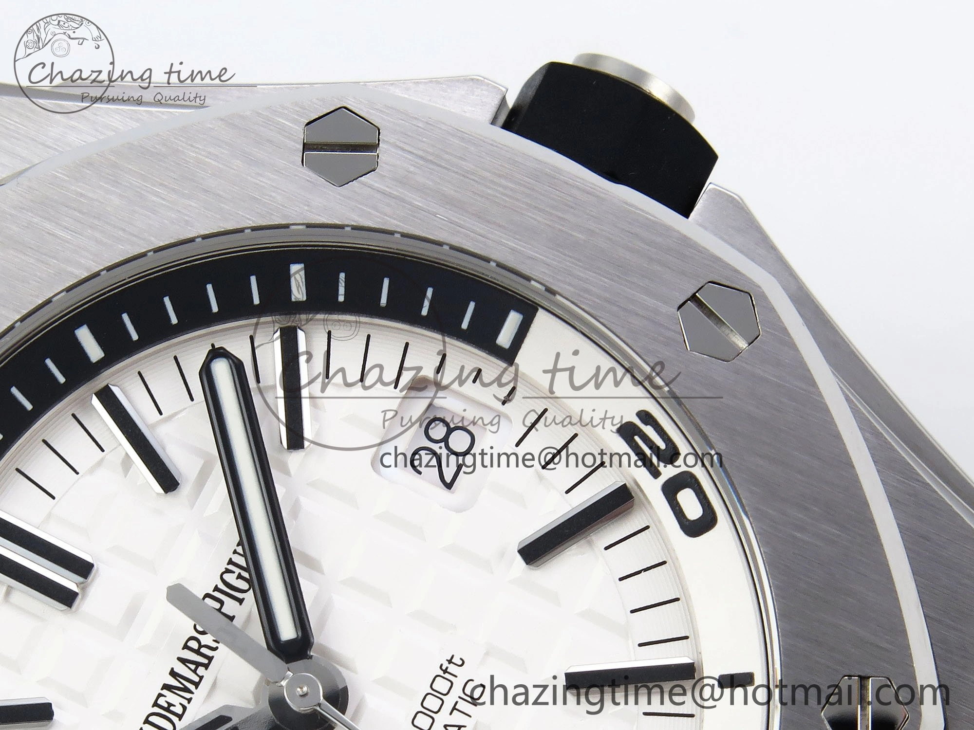 Royal Oak Offshore Diver 15710 IPF 1:1 Best Edition White Dial on Black Rubber Strap SA3120 Super Clone