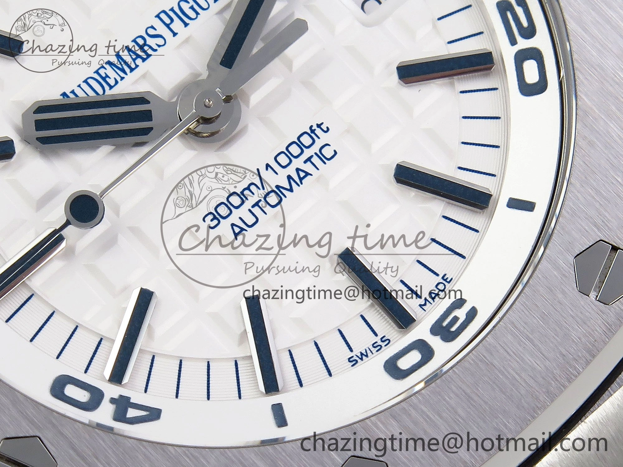 Royal Oak Offshore Diver 15710 IPF 1:1 Best Edition White Dial on White Rubber Strap SA3120 Super Clone
