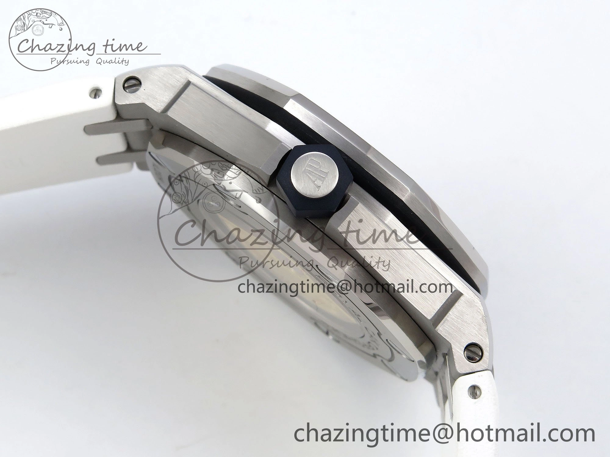Royal Oak Offshore Diver 15710 IPF 1:1 Best Edition White Dial on White Rubber Strap SA3120 Super Clone