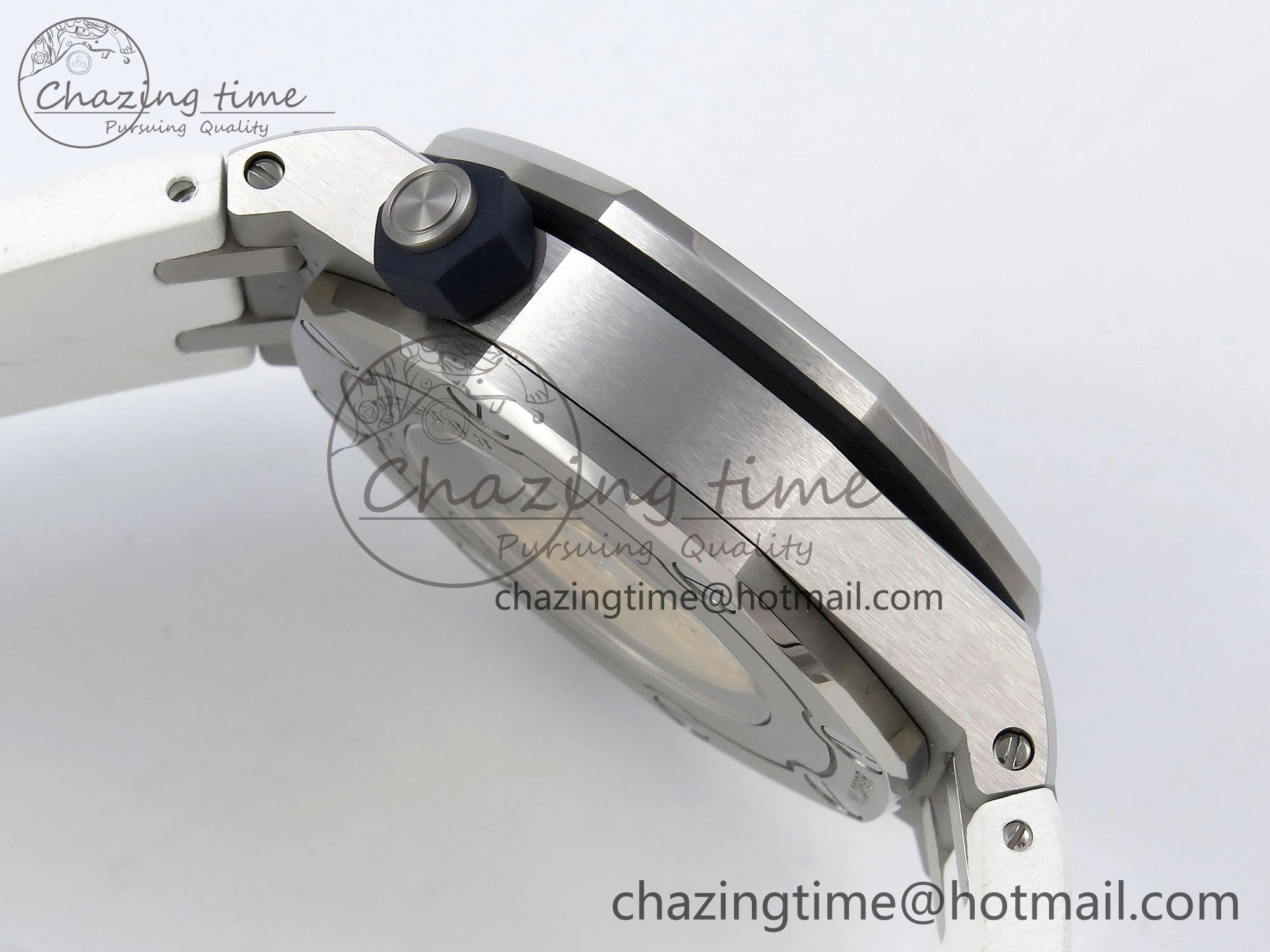 Royal Oak Offshore Diver 15710 IPF 1:1 Best Edition White Dial on White Rubber Strap SA3120 Super Clone