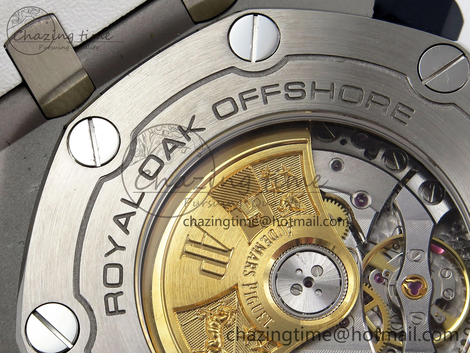 Royal Oak Offshore Diver 15710 IPF 1:1 Best Edition White Dial on White Rubber Strap SA3120 Super Clone