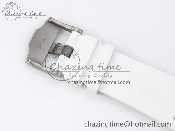 Royal Oak Offshore Diver 15710 IPF 1:1 Best Edition White Dial on White Rubber Strap SA3120 Super Clone
