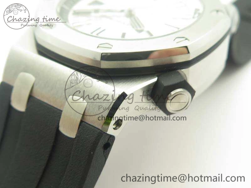Royal Oak Offshore Diver 15710 JF 1:1 Best Edition White Dial On Rubber Strap A3120 V9