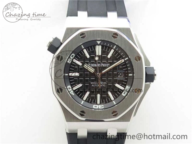 Royal Oak Offshore Diver 15710 JF 1:1 Best Edition on Rubber Strap A2824 V10
