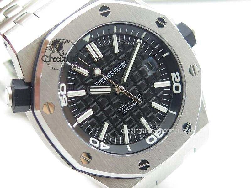 Royal Oak Offshore Diver 15710 Noob Best Edition On SS Bracelet A2824