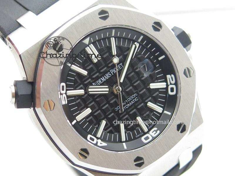 Royal Oak Offshore Diver 15710 Noob Best Edition on Rubber Strap A2824