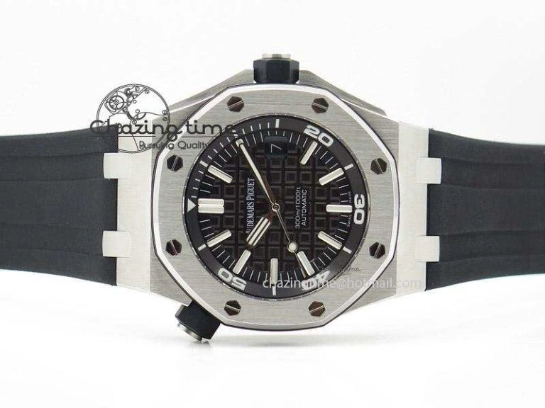 Royal Oak Offshore Diver 15710 Noob Best Edition on Rubber Strap A2824