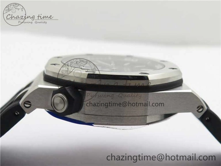 Royal Oak Offshore Diver 15710 ZF 1:1 Best Edition Black Dial on Black Rubber Strap A3120