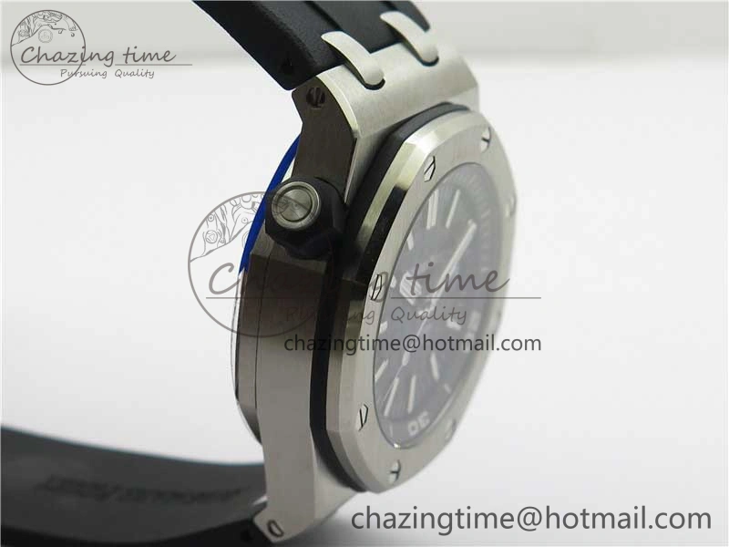 Royal Oak Offshore Diver 15710 ZF 1:1 Best Edition Black Dial on Black Rubber Strap A3120