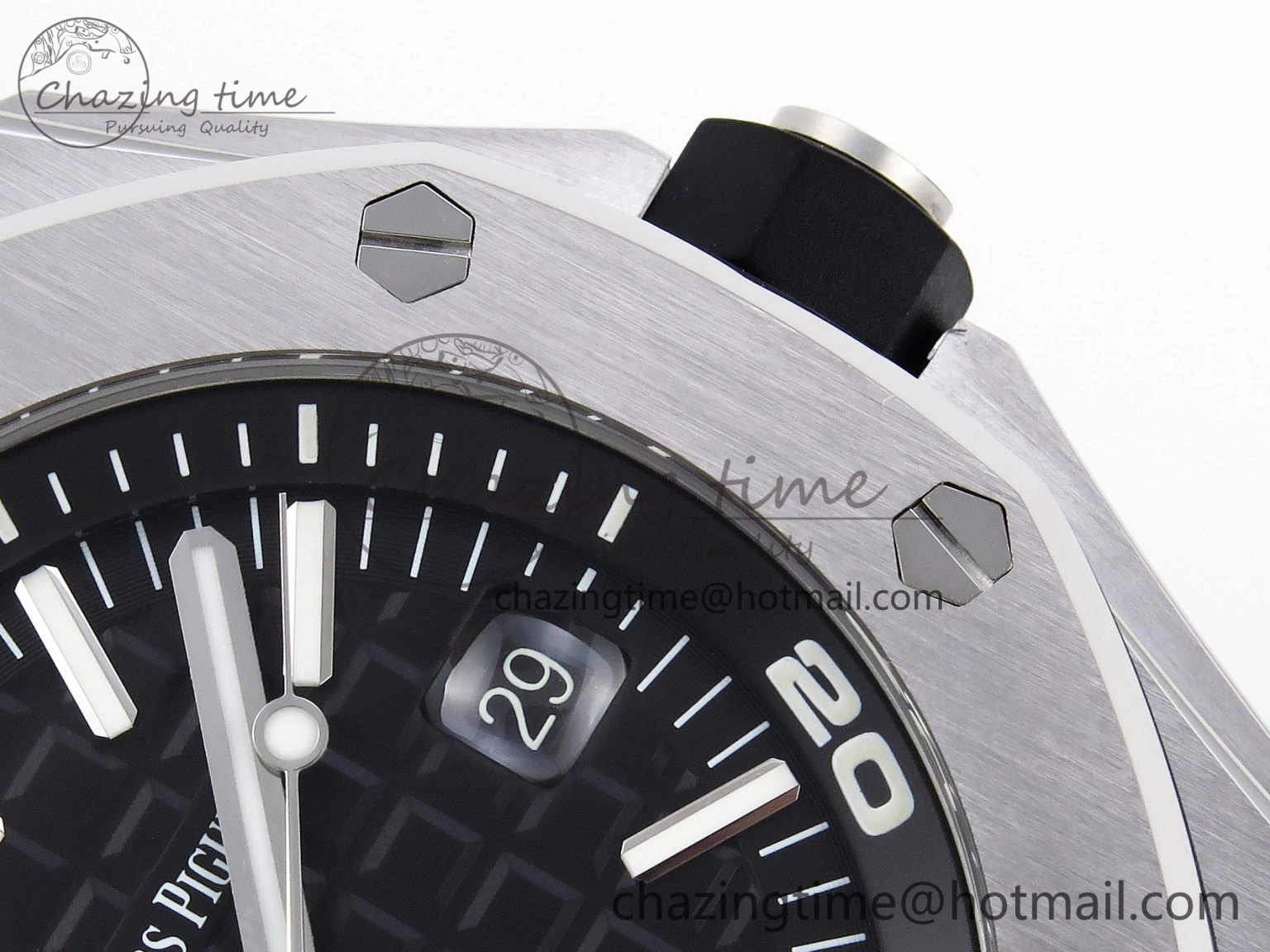 Royal Oak Offshore Diver 15710 ZF 1:1 Best Edition Black Dial on Black Rubber Strap SA3120 Super Clone V2