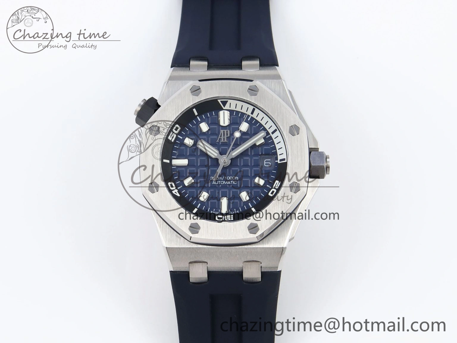Royal Oak Offshore Diver 15720 APSF 1:1 Best Edition Blue Dial on Blue Rubber Strap SA4308