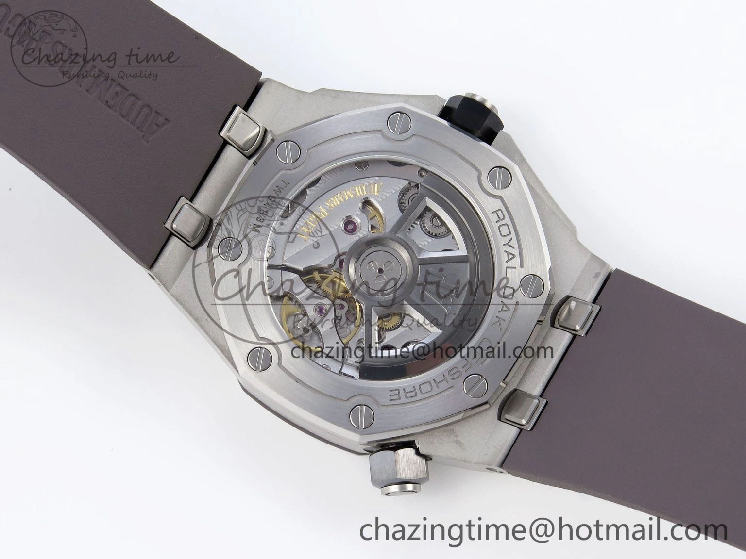 Royal Oak Offshore Diver 15720 APSF 1:1 Best Edition Gray Dial on Gray Rubber Strap SA4308