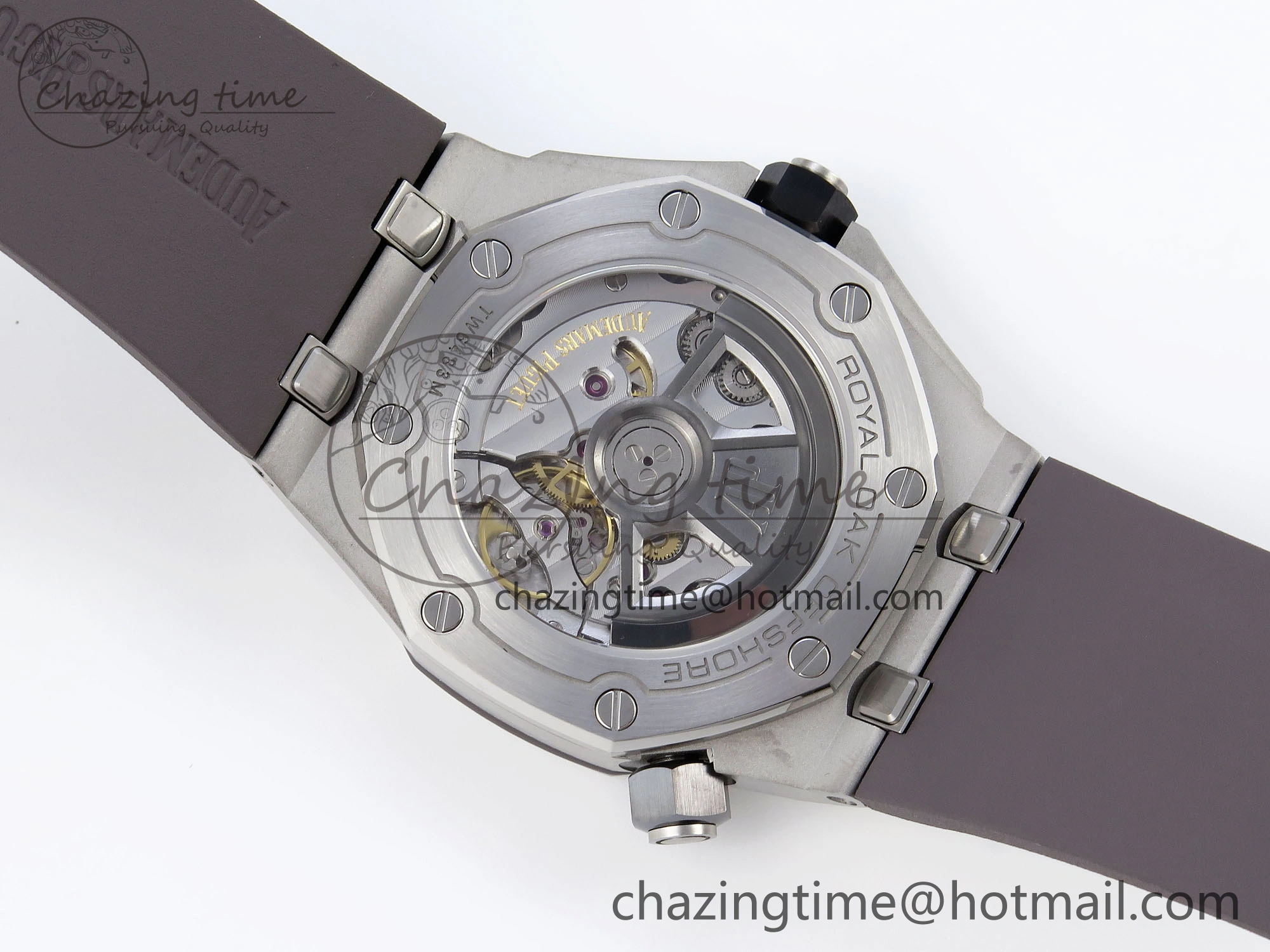 Royal Oak Offshore Diver 15720 APSF 1:1 Best Edition Gray Dial on Gray Rubber Strap SA4308