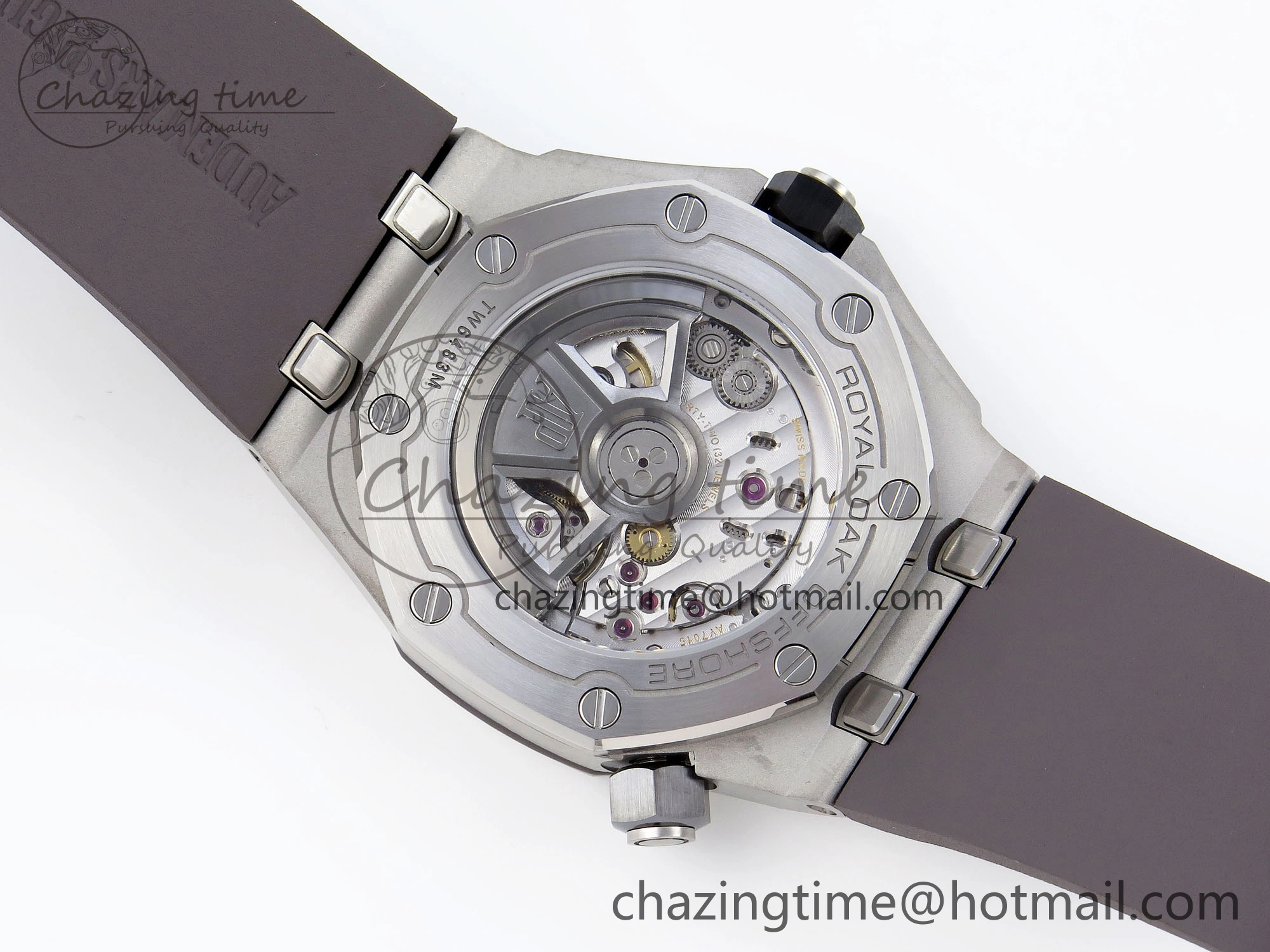 Royal Oak Offshore Diver 15720 APSF 1:1 Best Edition Gray Dial on Gray Rubber Strap SA4308