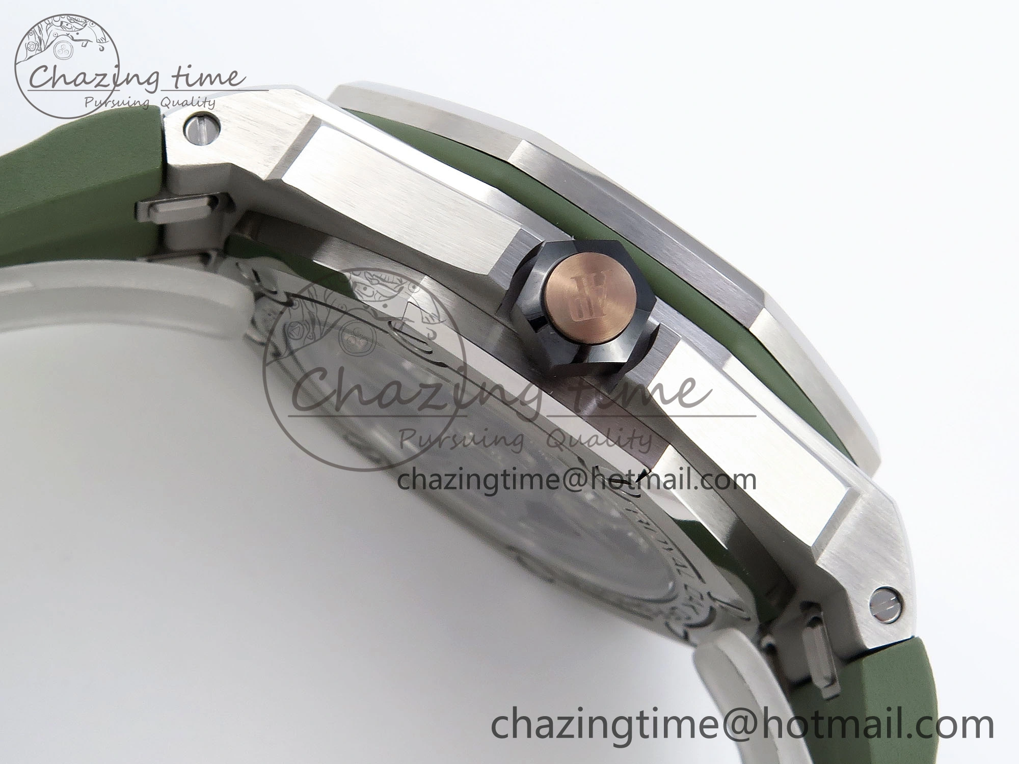 Royal Oak Offshore Diver 15720 APSF 1:1 Best Edition Green Dial on Green Rubber Strap SA4308