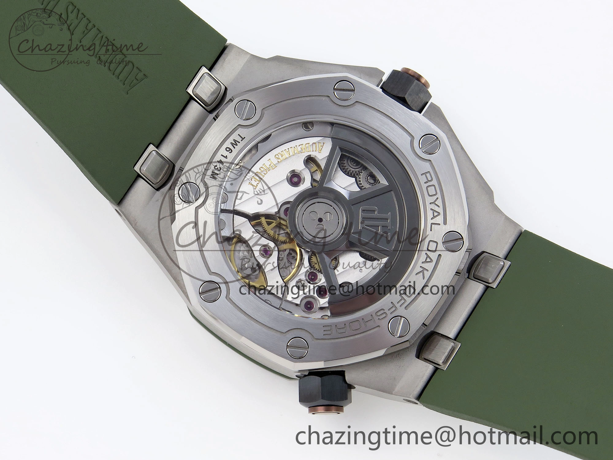 Royal Oak Offshore Diver 15720 APSF 1:1 Best Edition Green Dial on Green Rubber Strap SA4308
