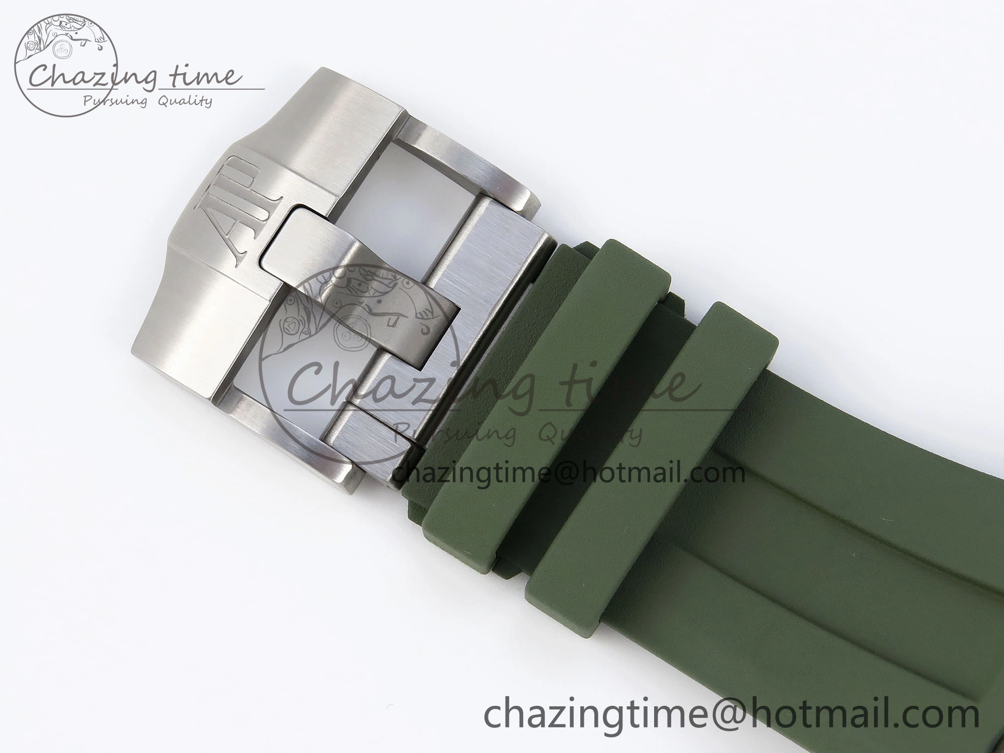 Royal Oak Offshore Diver 15720 APSF 1:1 Best Edition Green Dial on Green Rubber Strap SA4308
