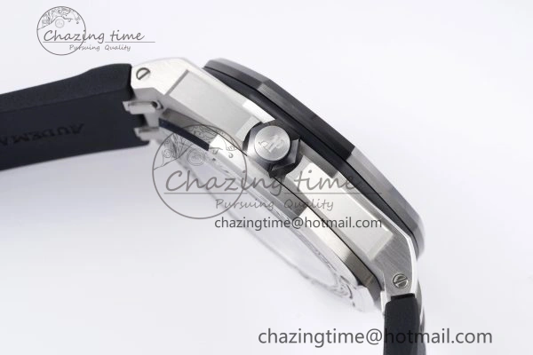 Royal Oak Offshore Diver 15720 Black Ceramic Bezel ZF 1:1 Best Edition Black Dial on Black Rubber Strap A4308