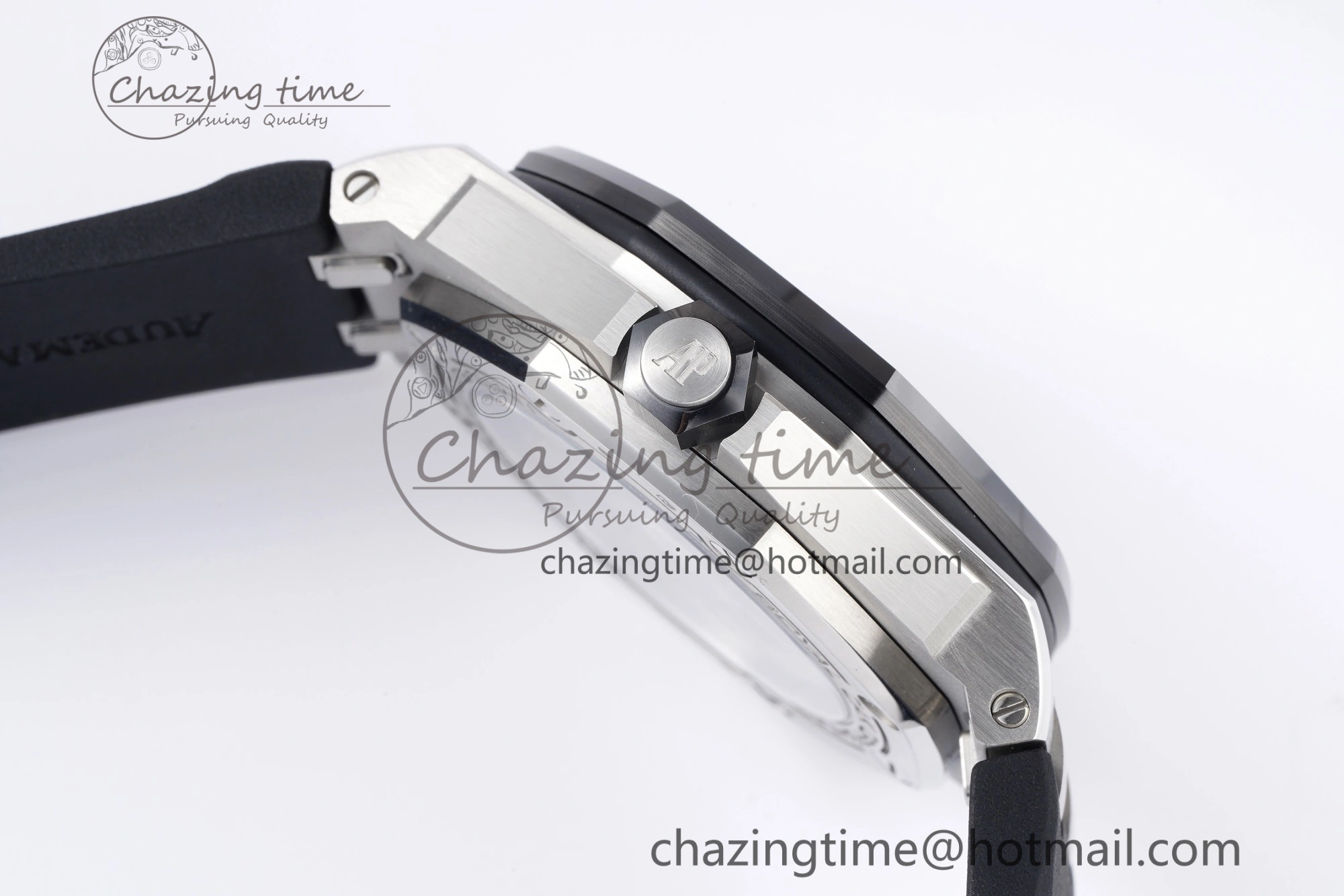 Royal Oak Offshore Diver 15720 Black Ceramic Bezel ZF 1:1 Best Edition Black Dial on Black Rubber Strap A4308