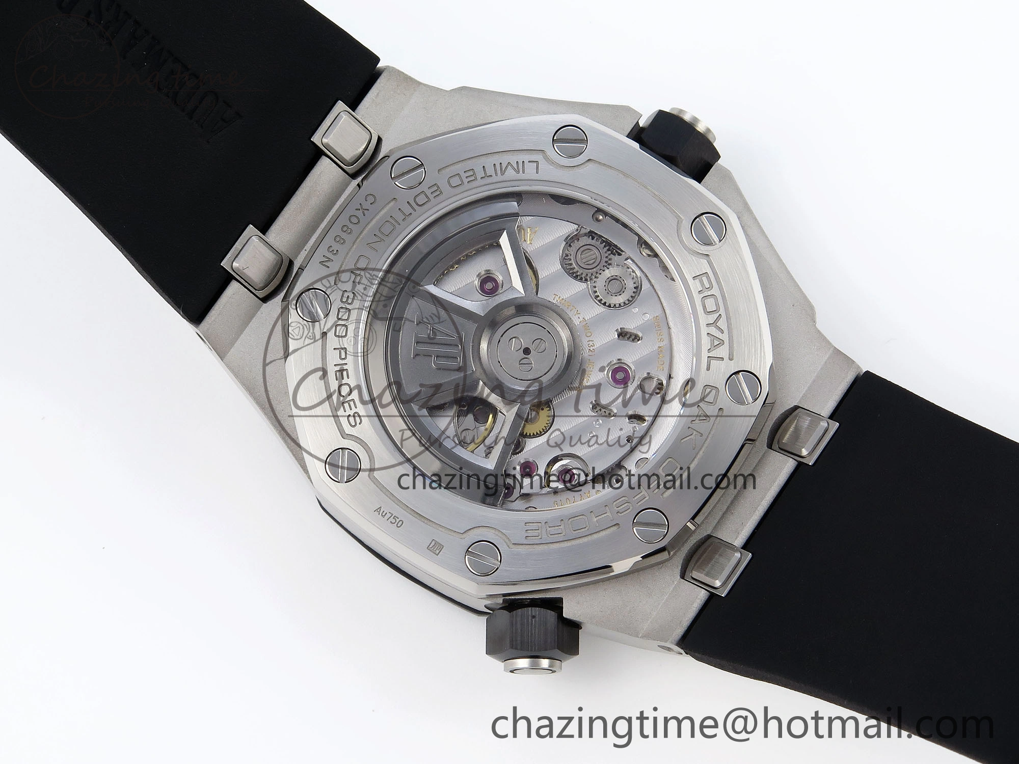 Royal Oak Offshore Diver 15720 Ceramic Bezel APSF 1:1 Best Edition Black Dial on Black Rubber Strap SA4308