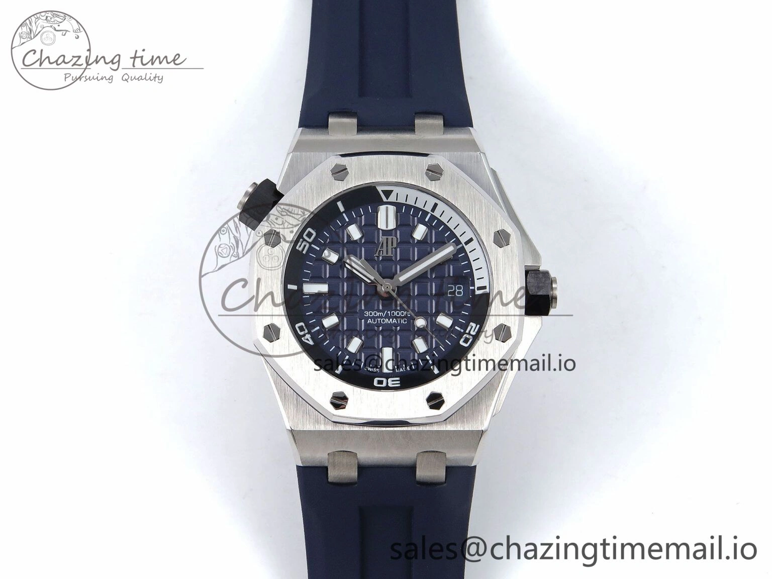 Royal Oak Offshore Diver 15720 IPF Best Edition Blue Dial on Blue Rubber Strap A4308 V2