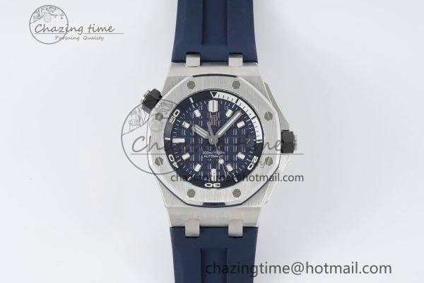 Royal Oak Offshore Diver 15720 IPF Best Edition Blue Dial on Blue Rubber Strap A4308