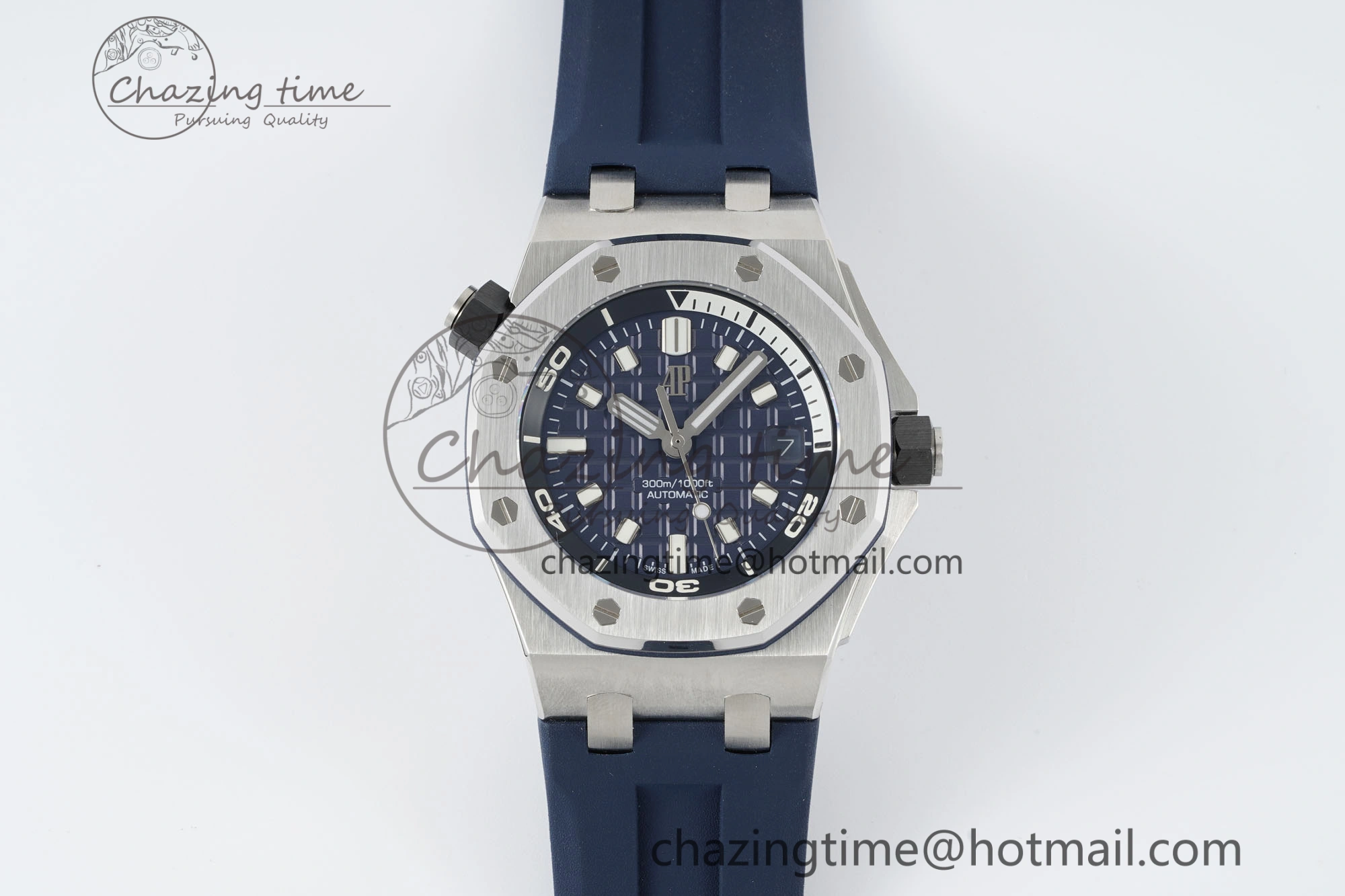 Royal Oak Offshore Diver 15720 IPF Best Edition Blue Dial on Blue Rubber Strap A4308