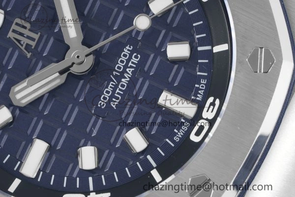 Royal Oak Offshore Diver 15720 IPF Best Edition Blue Dial on Blue Rubber Strap A4308