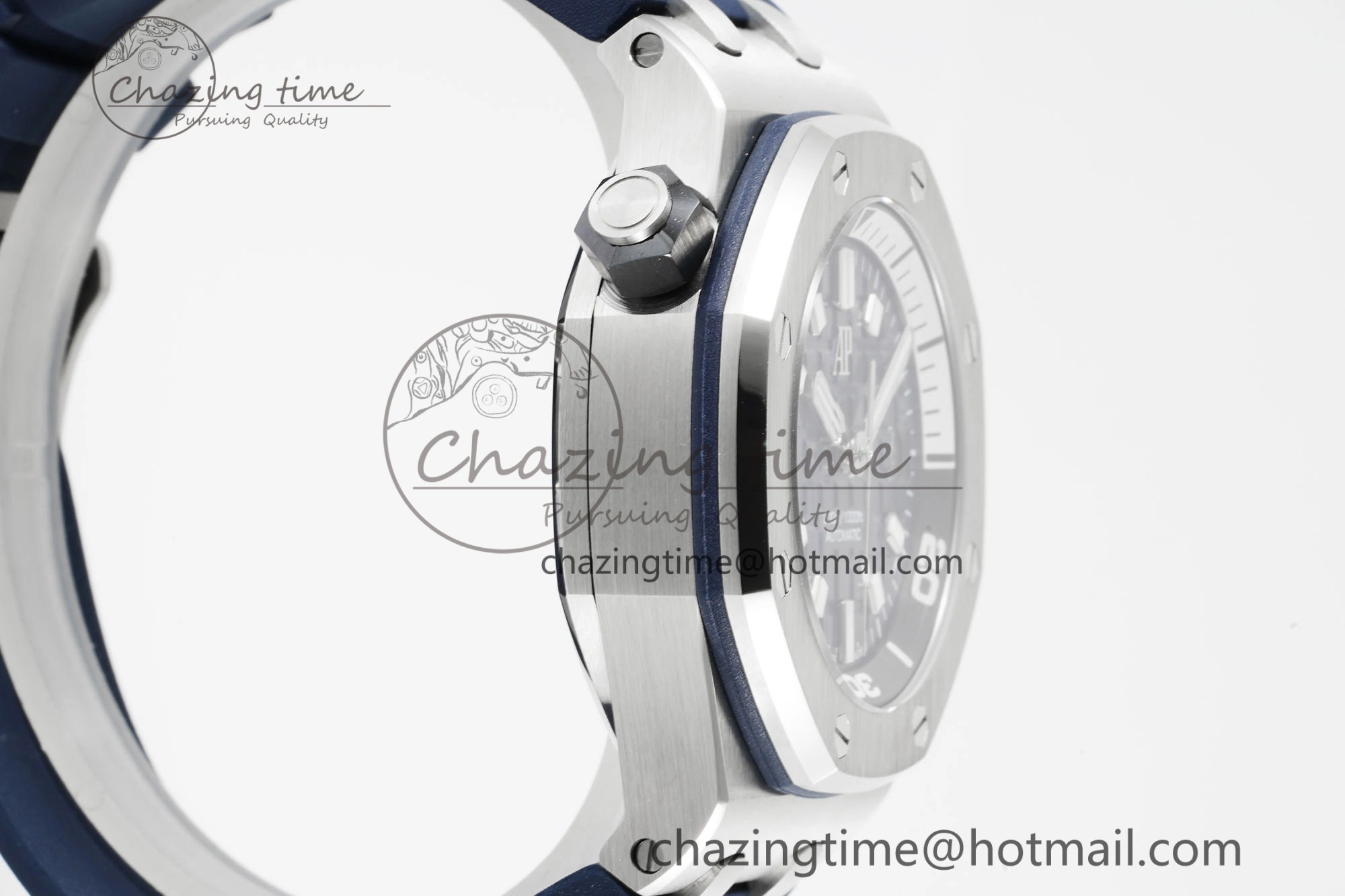 Royal Oak Offshore Diver 15720 IPF Best Edition Blue Dial on Blue Rubber Strap A4308