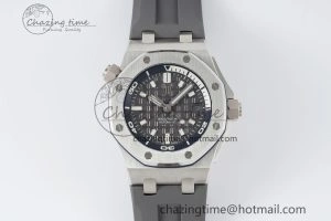 Royal Oak Offshore Diver 15720 IPF Best Edition Gray Dial on Gray Rubber Strap A4308