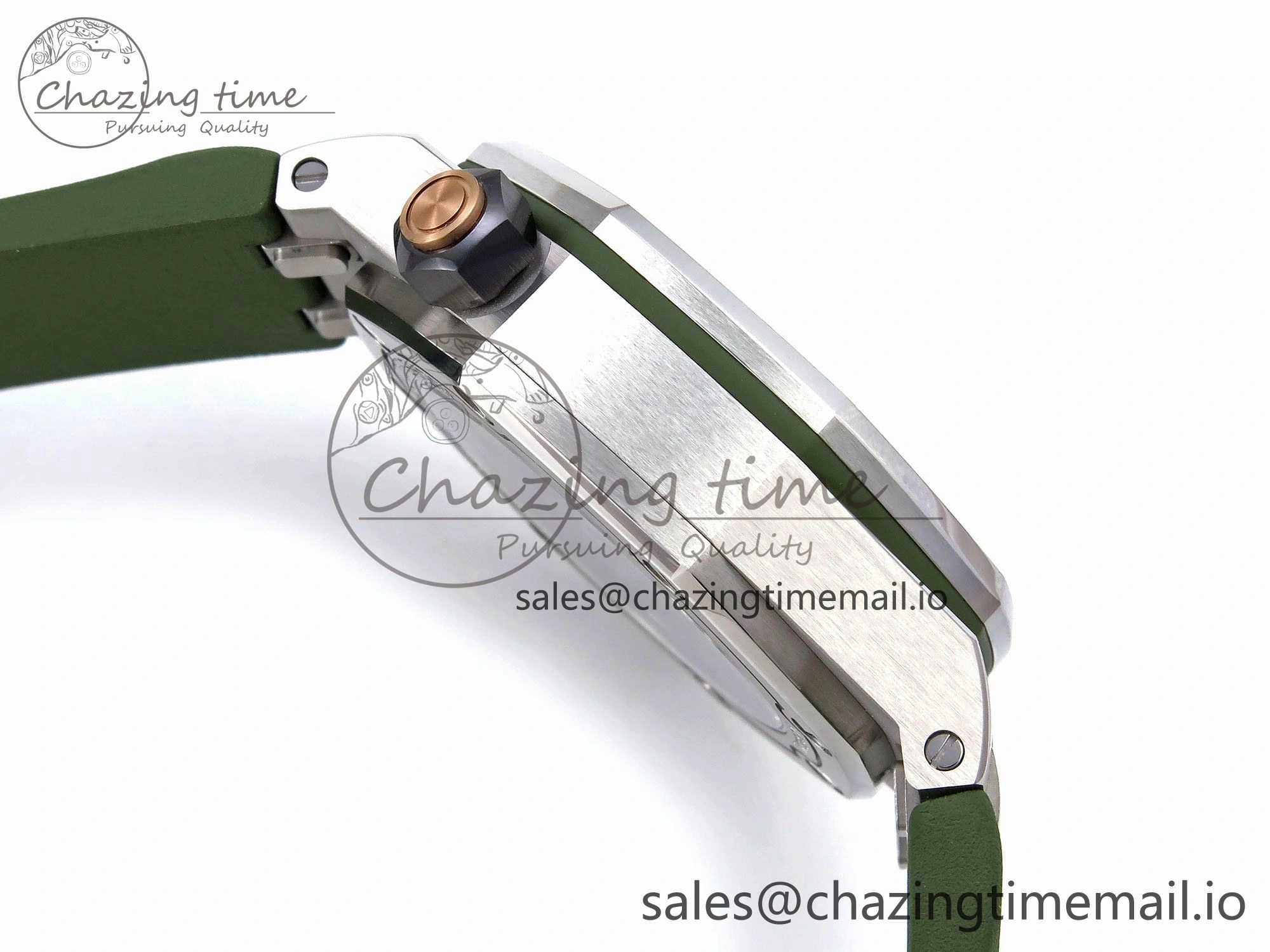 Royal Oak Offshore Diver 15720 IPF Best Edition Green Dial on Green Rubber Strap A4308 V2