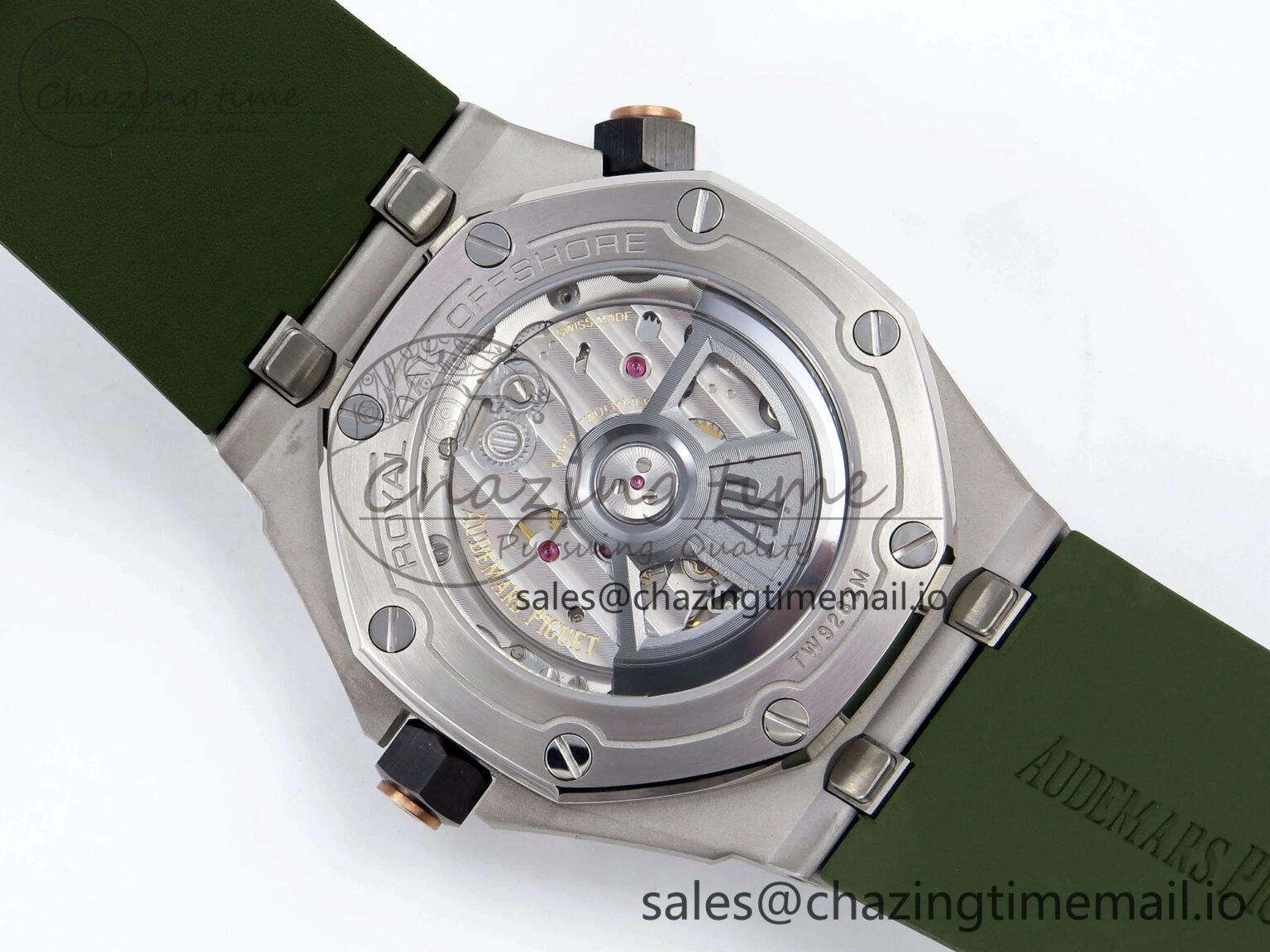 Royal Oak Offshore Diver 15720 IPF Best Edition Green Dial on Green Rubber Strap A4308 V2