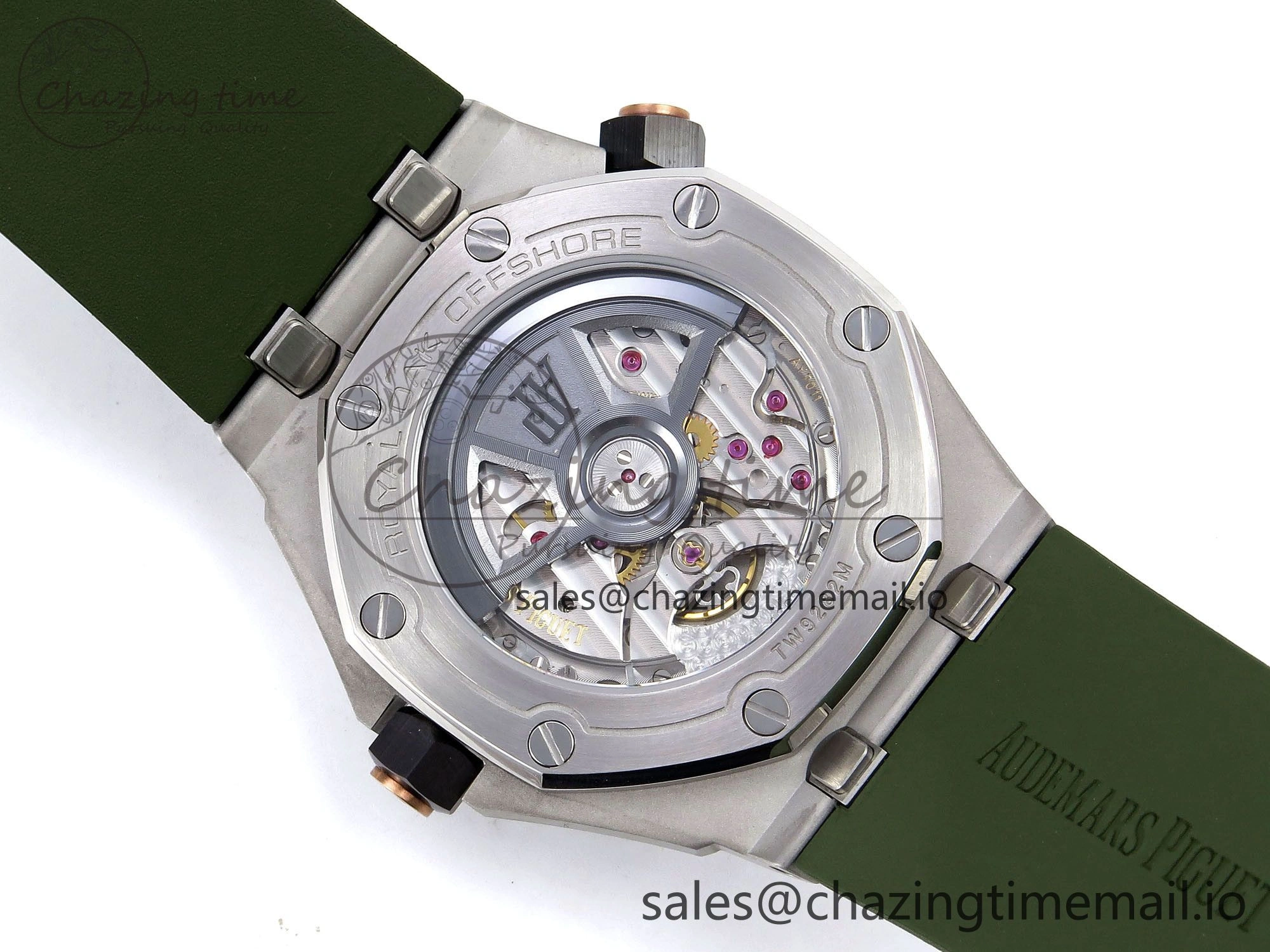 Royal Oak Offshore Diver 15720 IPF Best Edition Green Dial on Green Rubber Strap A4308 V2
