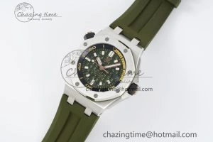 Royal Oak Offshore Diver 15720 IPF Best Edition Green Dial on Green Rubber Strap A4308