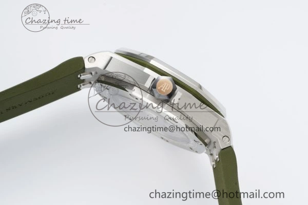 Royal Oak Offshore Diver 15720 IPF Best Edition Green Dial on Green Rubber Strap A4308
