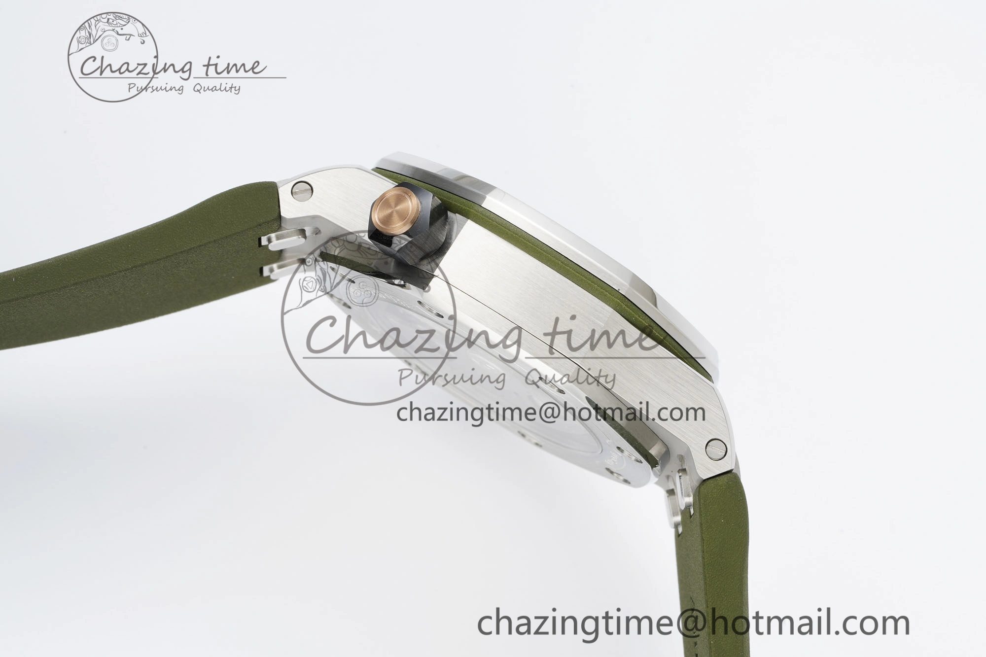 Royal Oak Offshore Diver 15720 IPF Best Edition Green Dial on Green Rubber Strap A4308