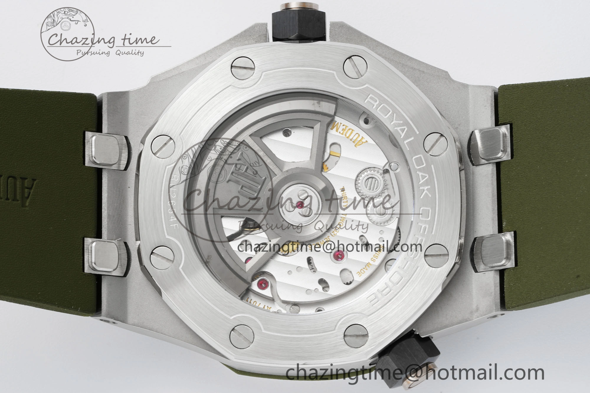 Royal Oak Offshore Diver 15720 IPF Best Edition Green Dial on Green Rubber Strap A4308