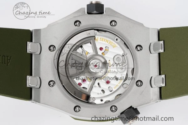 Royal Oak Offshore Diver 15720 IPF Best Edition Green Dial on Green Rubber Strap A4308