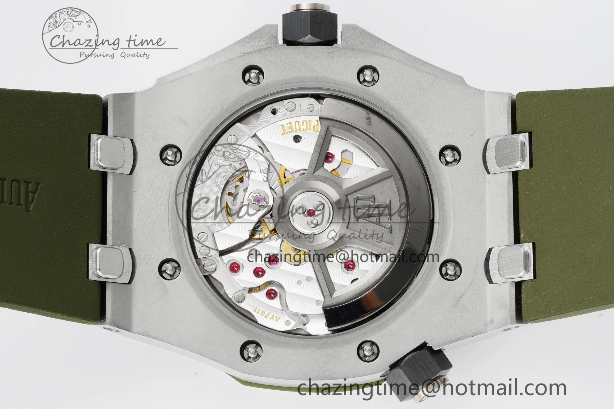 Royal Oak Offshore Diver 15720 IPF Best Edition Green Dial on Green Rubber Strap A4308