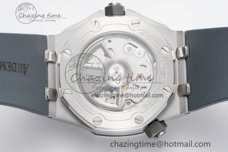 Royal Oak Offshore Diver 15720 SS APF 1:1 Best Edition Gray Dial on Gray Rubber Strap A4308