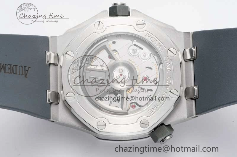Royal Oak Offshore Diver 15720 SS APF 1:1 Best Edition Gray Dial on Gray Rubber Strap A4308
